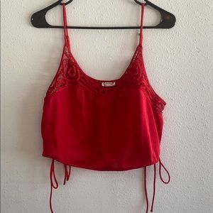 Free People Satin Crop Top